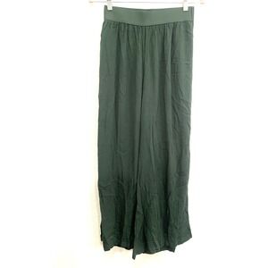 NEW‎ Pull on Wide Leg Pants Small Green Comfy Casual Resortwear Agnes & Dora
